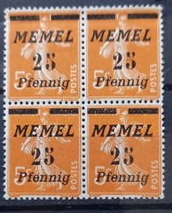MEMEL 1920-1923 32 STAMPS + 2 BLOCKS OF 4 MNH-MH-USED with 1.50 Mk 1920, Mi# 11