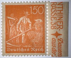 Travelstamps: 1921 Germany Stamp Deutsches Reich 150 Pfennig Michel Nr. 189 MNH