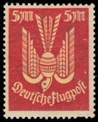 GERMANY C11 – Carrier Pigeon „1922 Red Orange and Yellow“ (pc13459)