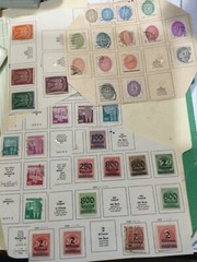 GERMANY SEVERAL pieces album pages remainder’s USED mint stamps LOT Collection