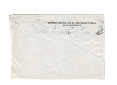 GERMANY 1955 Cover sent from Frankfurt – Slogan Cancel; trimmed; Notopher