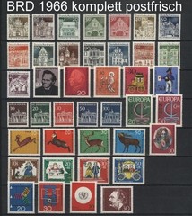 West-Germany / FRG / BRD Complete Yearsets 1960-1969 MNH Stamps, Mi. 326-611