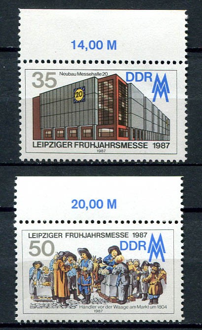 Germany – DDR : Leipzig Fair set from 1987 – mint NH