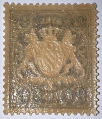 Travelstamps: 1920 Germany Bayern Overprint Stamp Mi 177 – Mint MOGH