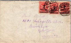 GERMANY 1923 INFLATION POSTAL COVER ADDR USA & POSTMARK MINDEN