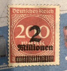 German Empire Weimar Republic 1923 2 Millionen 200 Mark