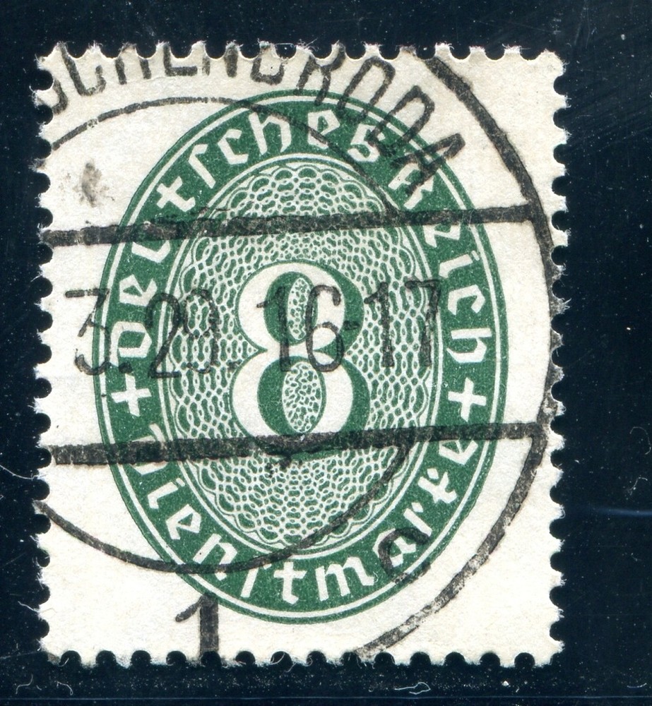 GERMANY OFFICIAL 1927 116b used Good COLOR FLAWLESS signed SCHLEGEL BPP(F8245