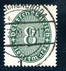 GERMANY OFFICIAL 1927 116b used Good COLOR FLAWLESS signed SCHLEGEL BPP(F8245