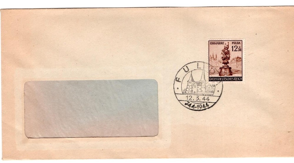First day cover, Germany, Scott #B270, Fulda, 1944