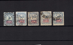 Bes. Romania No. 1 – 5 Postmarked (B-38)
