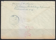 1944 WWII Registered Cover Potsdam to Eindhoven Feldpost 10409 Set Mi 888-893