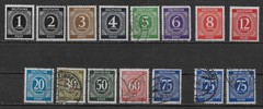 1946 GERMANY Joint Allied Occupation Zone Lot of 15 Used/Mint, SC #530||553