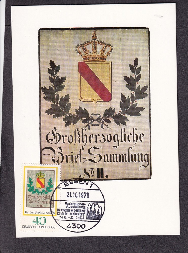 Germany 1978 postal card Essen Tag der Briefmarke