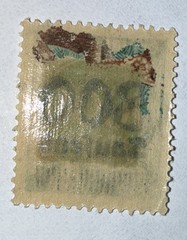 Germany 1923 Inflation Stamp 800 Tausend on 500M Green MH – Scott 267 Michel 307