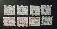 GERMANY Germany LOKAL Post REICH 1945 „SPREMBERG ORIGINAL PACKAGING“ 8Val. Cpl SET Used