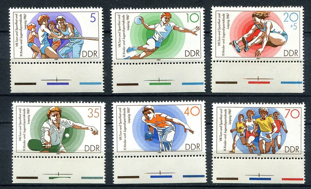 Germany – DDR : Sports festival set from 1987 – mint NH