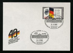 Germany Event Cover sc 1577 Federal German Republic 40th Anniversary – Bonn 1989