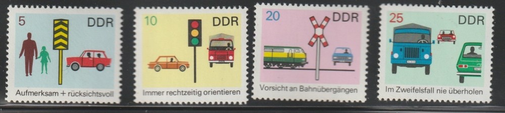 Germany-DDR 1969 Sc # 1081-84 Traffic Safety Campaign MNH OG