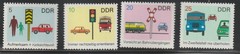 Germany-DDR 1969 Sc # 1081-84 Traffic Safety Campaign MNH OG