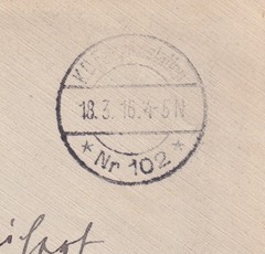 WW1 Artillerie Flieger Abteilung Feldpost Cover 1916 Anti-Aircraft Artillery