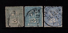Germany Late 1890s 3p Berlin Private Post Used / 3 Cancel & Shades – S58663