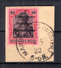 Marienwerder 19 Magnificent on stamped luxury letter piece 150EUR (B1746
