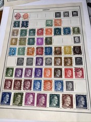 GERMANY ~several (100) German Stamps ~ c.1920’s Full Page 2 Side