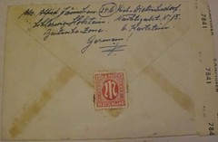 GERMANY IM PEACE DOVE SINGLE KIEL 31 AU 1947 CENSORED IF AIRMAIL SINGLE WOULD