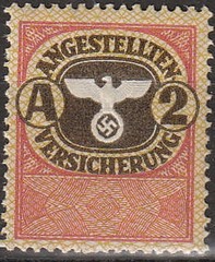 Stamp Germany Revenue WWII 3rd Reich Era Medical Employment Insurance Set MNG