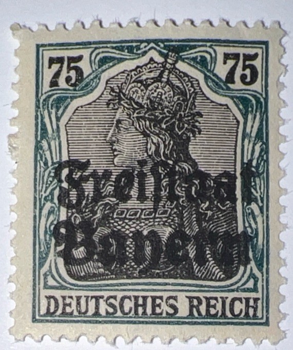 Travelstamps: Germany Bayern OP Stamps Scott# 186, 75pf Mint Original Gum Hinged
