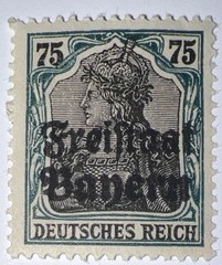 Travelstamps: Germany Bayern OP Stamps Scott# 186, 75pf Mint Original Gum Hinged