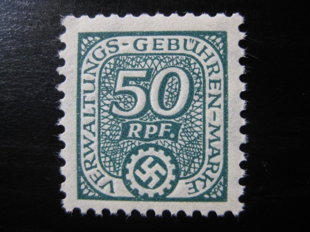 THIRD REICH mint MNH Verwaltungs-Gebuhren-Marke 50 Rpf. revenue stamp!