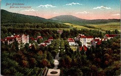 GERMANY 1916 BAYERN POSTAL HISTORY PICT POSTCARD BAD BRUCKENAU ADDR FRANKFURT