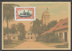 ✔️ Deutsches Reich Colonies 1910 German East Africa RARE POSTCARD – REPRODUCTION