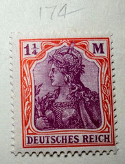 Germany Lot of 5 Stamps 1920-22 (SC 169,174,119a,123a,126a) Tete Beche Pairs!