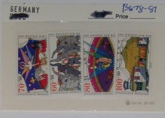 Germany Semi-Postal Stamps FUR DIE JUGEND 1989 4v Set Multi-Color Ungraded Used