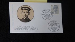 Germany 1992 FDC werner bergengruen author bunk literature berlin PM GU