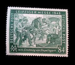 Germany Stamps Deutche Post Leipziger Messe 1948 Stapellagern Mint MNH
