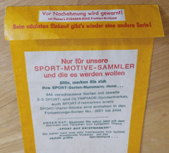 German Stamp Collecting Sport und Olympiade-Marken Packets Empty