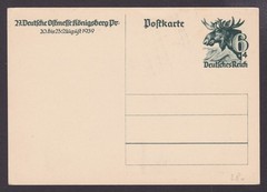 GERMANY 1939, Pre-stamped postcard Mi #P280, Unused