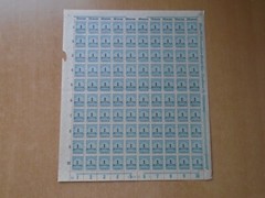 Germany – SG316 1M DM greenish blue 1923. 10 x complete sheets of 100 stamps.