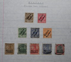 Morocco German Post Early Stamp Lot 10 Diff Germany Colony Stamps Cat $84