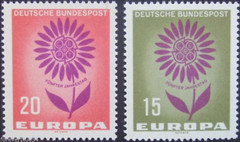 BRD FRG #Mi445-Mi446 MNH 1964 Europa CEPT Flower [897-898]