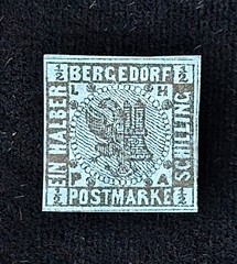 Germany, Bergedorf, Scott 1, Arms, 1861-1867, MH, 108512