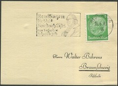 Germany Reutlingen 1940 Friedrich List Cachet Postmark Card Sonderstempel WWII