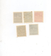 Germany mnh Mint never hinged Scott 952-56 Brandenburg Gate