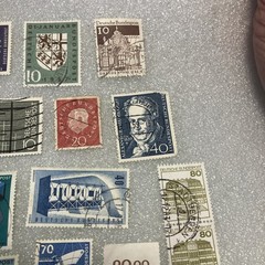 30 USED/Cancel mixed West Germany Deutsche Bundespost 1950-1990 Stamps. $1Ships.