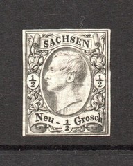 Saxony SC# 9 Mint Higned / Single Rem / Nice Gum – S61054