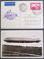 GERMANY 1931 ZEPPELIN Schwaben/Swabia Flight Crew Mail PPC „Captain A. Wittemann