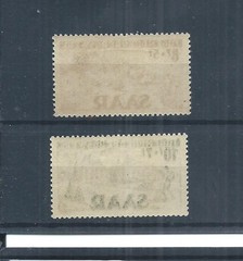 Saar Germany stamps. 1949 Youth Hostels Fund MH SG 259 – 260 (AW231)